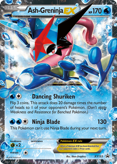 Ash-Greninja-EX, XY Black Star Promos XY133