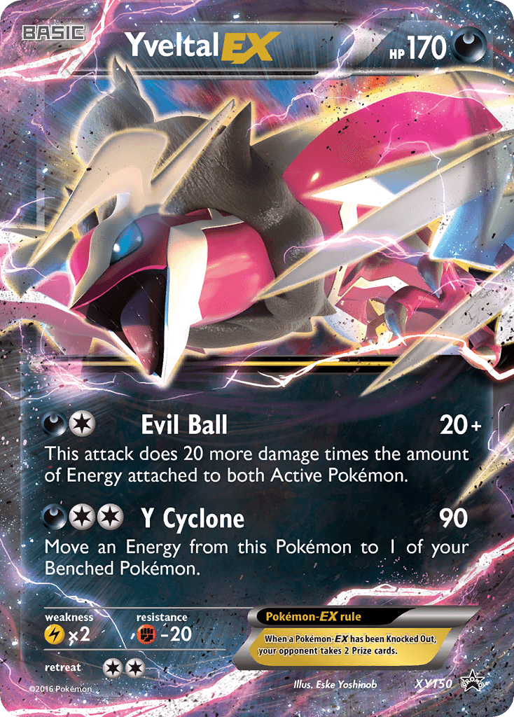 Yveltal-EX, XY Black Star Promos XY150