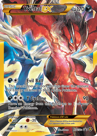 Yveltal-EX, XY Black Star Promos XY150a