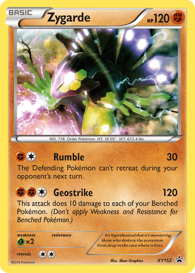 Zygarde, XY Black Star Promos XY152