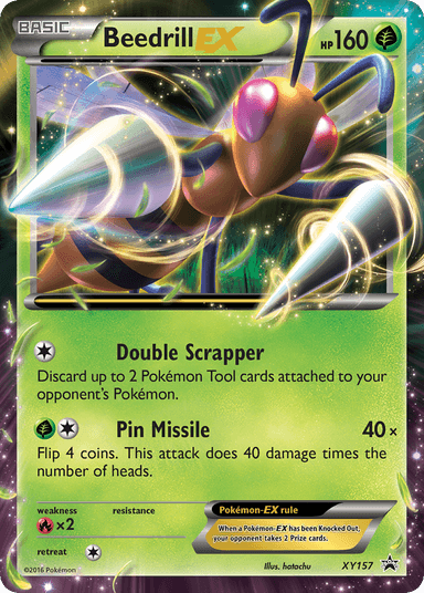Beedrill-EX, XY Black Star Promos XY157