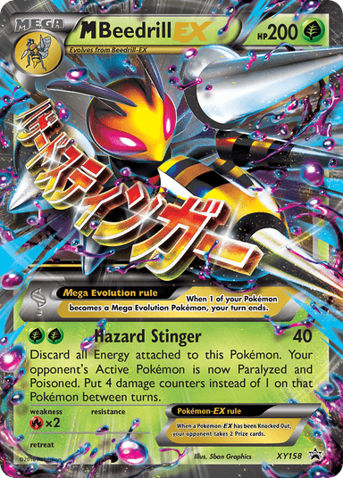 M Beedrill-EX, XY Black Star Promos XY158