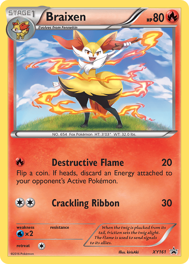 Braixen, XY Black Star Promos XY161