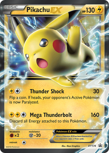 Pikachu-EX, XY Black Star Promos XY174
