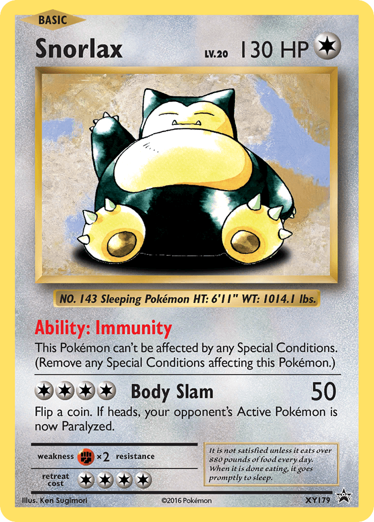 Snorlax, XY Black Star Promos XY179