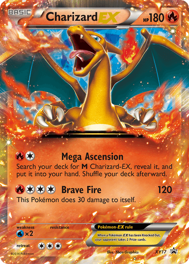 Charizard-EX, XY Black Star Promos XY17
