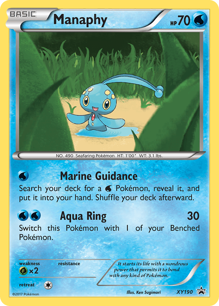 Manaphy, XY Black Star Promos XY190