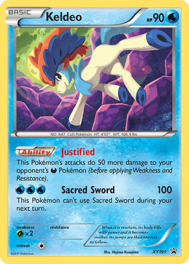 Keldeo, XY Black Star Promos XY191