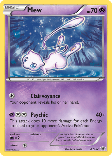 Mew, XY Black Star Promos XY192