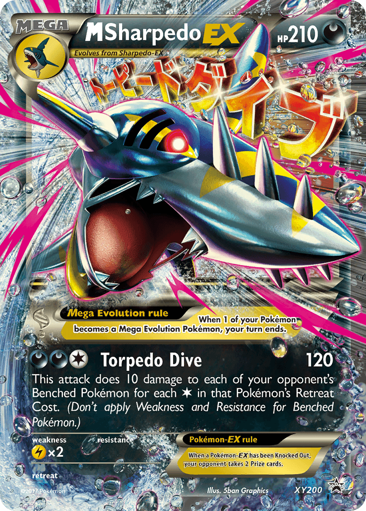 M Sharpedo-EX, XY Black Star Promos XY200