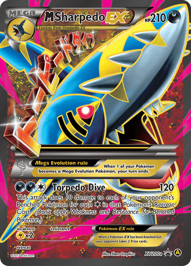 M Sharpedo-EX, XY Black Star Promos XY200a