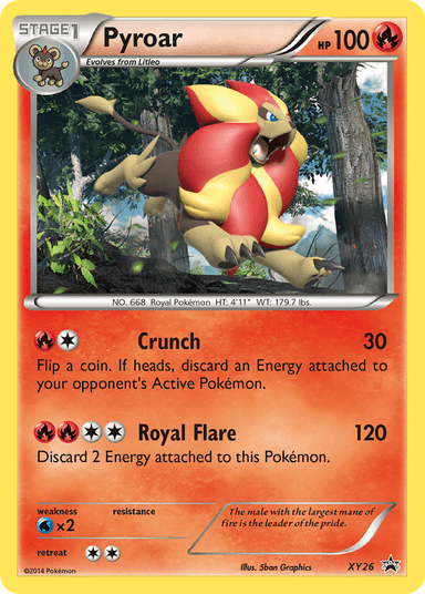 Pyroar, XY Black Star Promos XY26