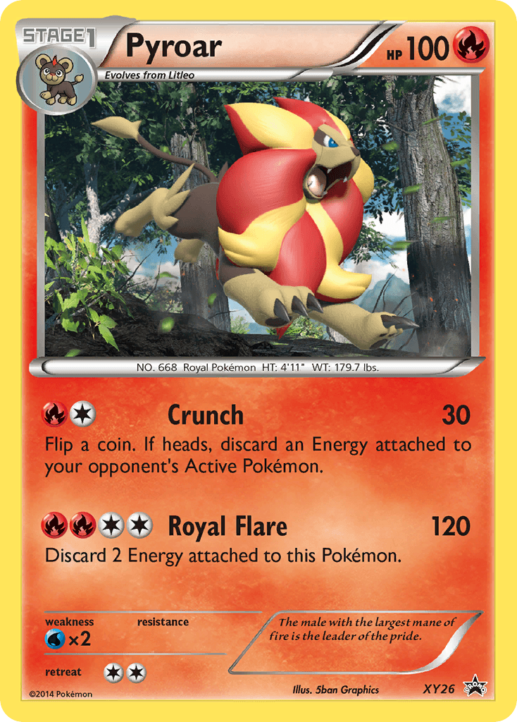 Pyroar, XY Black Star Promos XY26