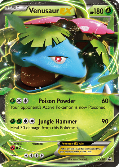 Venusaur-EX, XY Black Star Promos XY28
