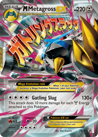 M Metagross-EX, XY Black Star Promos XY35