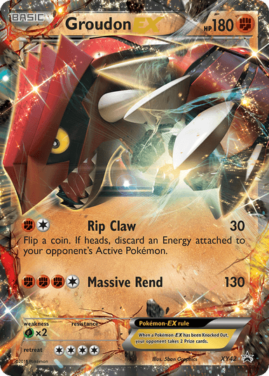 Groudon-EX, XY Black Star Promos XY42