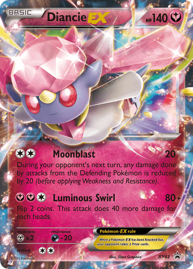 Diancie-EX, XY Black Star Promos XY43