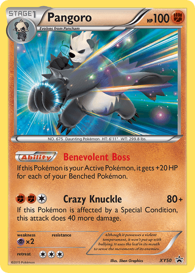 Pangoro, XY Black Star Promos XY50
