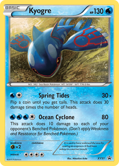 Kyogre, XY Black Star Promos XY51