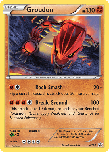 Groudon, XY Black Star Promos XY52