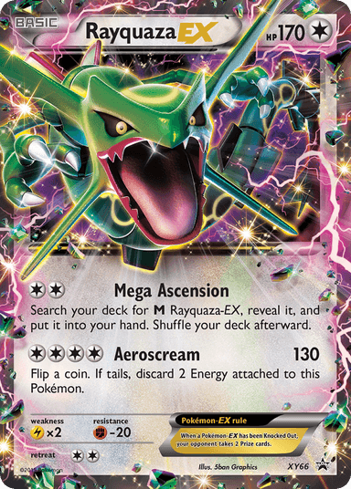 Rayquaza-EX, XY Black Star Promos XY66