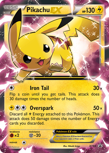 Pikachu-EX, XY Black Star Promos XY84