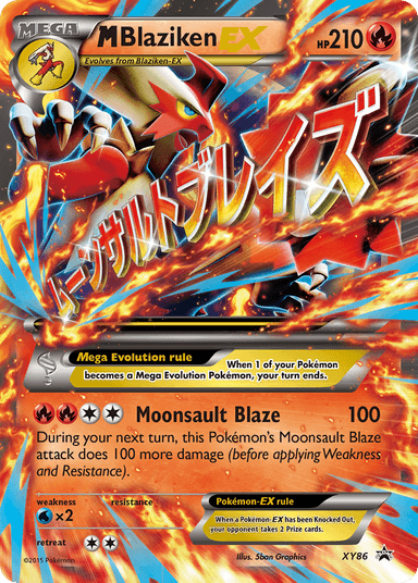 M Blaziken-EX, XY Black Star Promos XY86