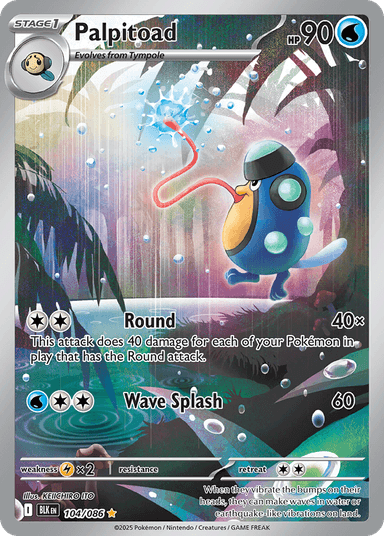 Palpitoad, Black Bolt 104