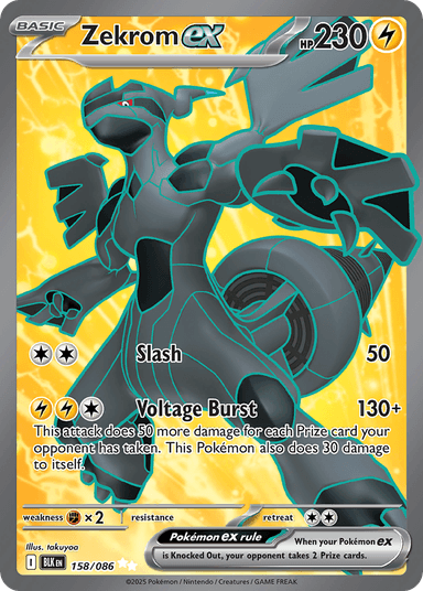Zekrom ex, Black Bolt 158