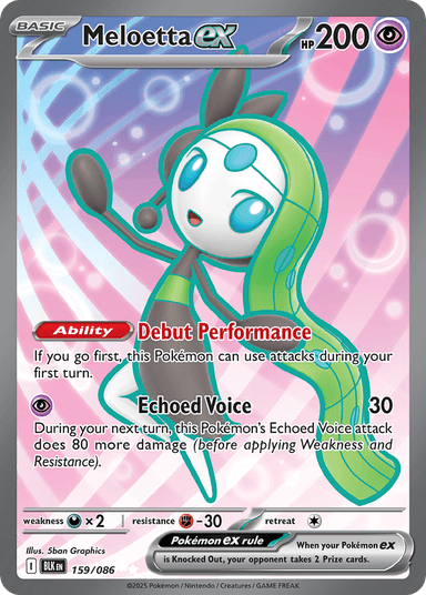 Meloetta ex, Black Bolt 159