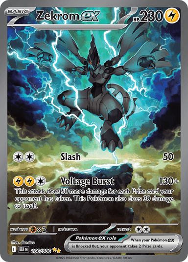 Zekrom ex, Black Bolt 166