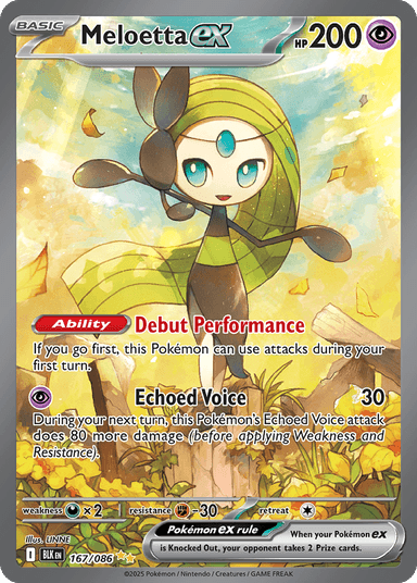 Meloetta ex, Black Bolt 167