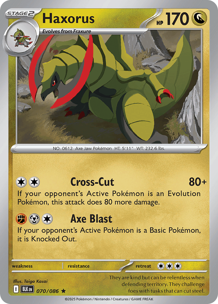 Haxorus, Black Bolt 70