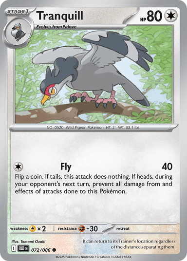 Tranquill, Black Bolt 72