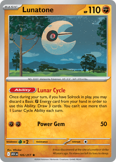 Lunatone, Ascended Heroes 105