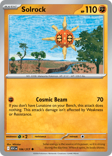 Solrock, Ascended Heroes 106