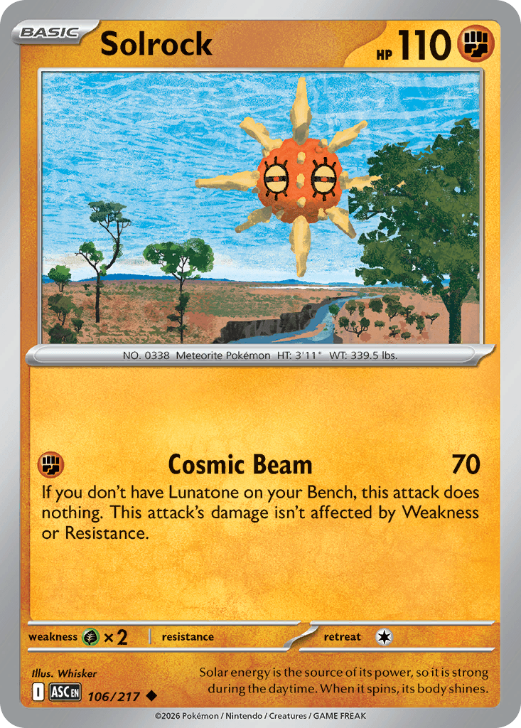 Solrock, Ascended Heroes 106