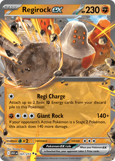 Regirock ex, Ascended Heroes 107