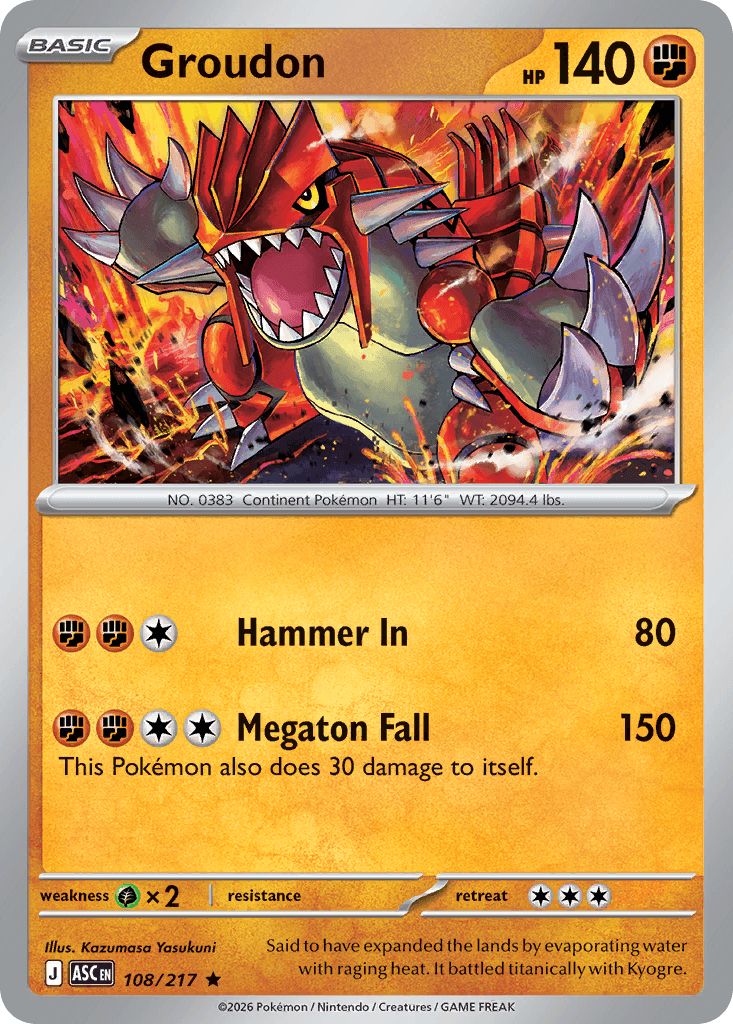 Groudon, Ascended Heroes 108