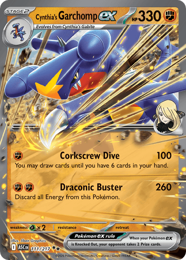 Cynthia's Garchomp ex, Ascended Heroes 111