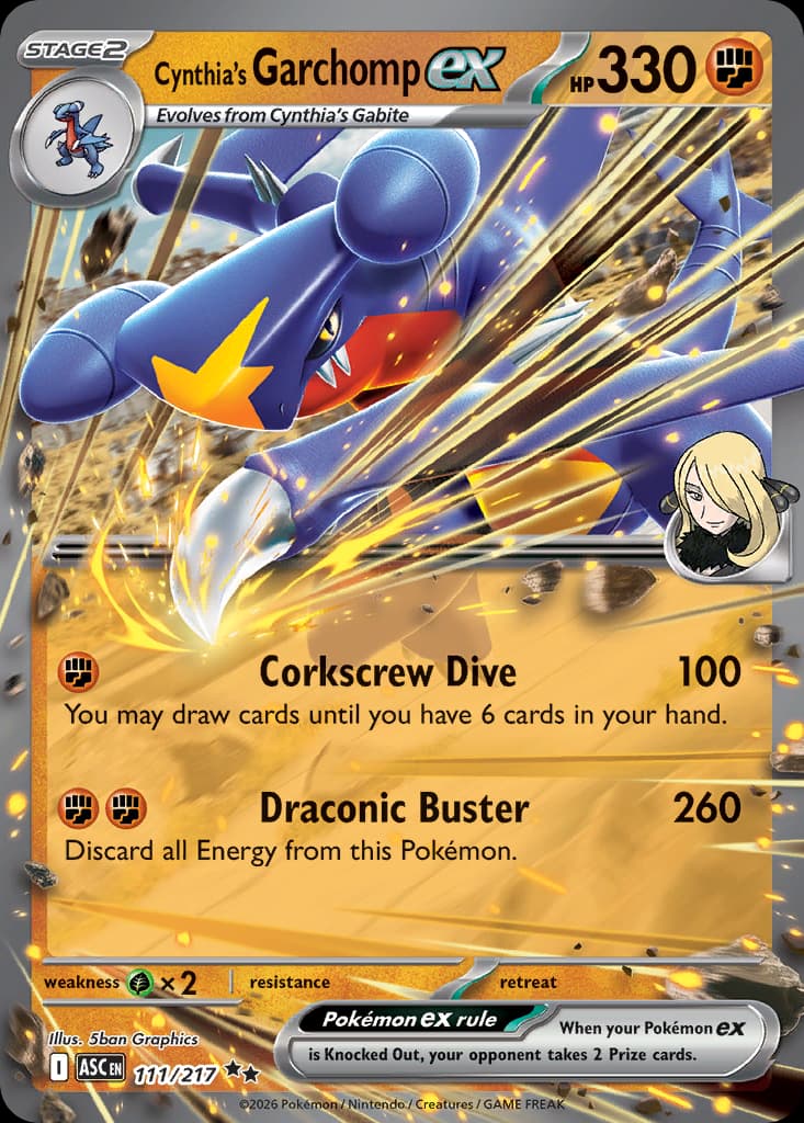 Cynthia's Garchomp ex, Ascended Heroes 111