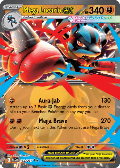 Mega Lucario ex, Ascended Heroes 113