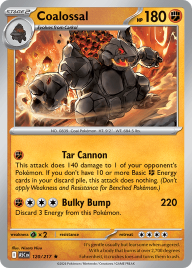 Coalossal, Ascended Heroes 120