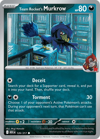 Team Rocket's Murkrow, Ascended Heroes 126