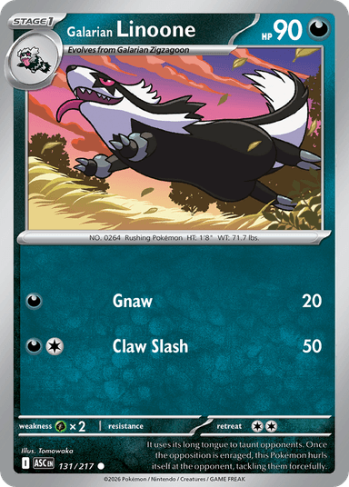 Galarian Linoone, Ascended Heroes 131