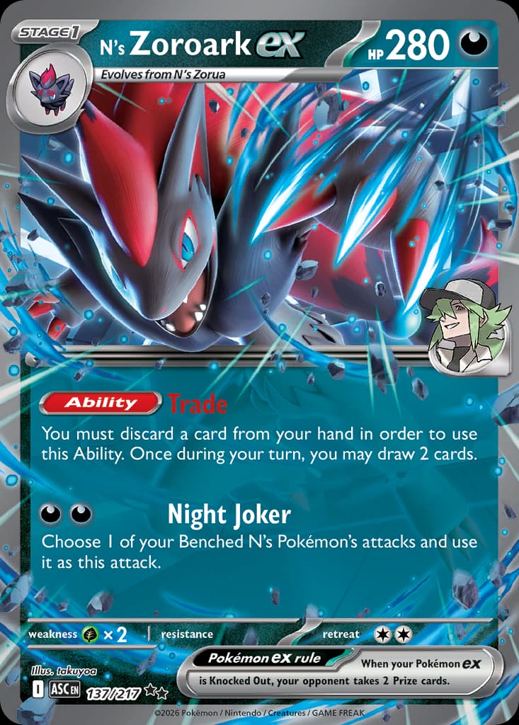 N's Zoroark ex, Ascended Heroes 137