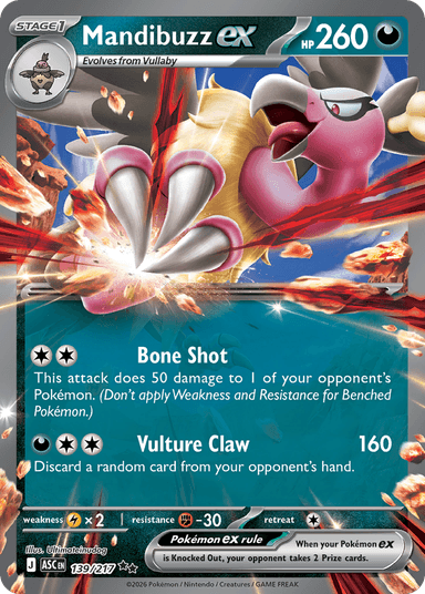 Mandibuzz ex, Ascended Heroes 139