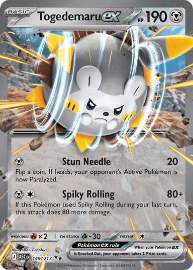 Togedemaru ex, Ascended Heroes 149