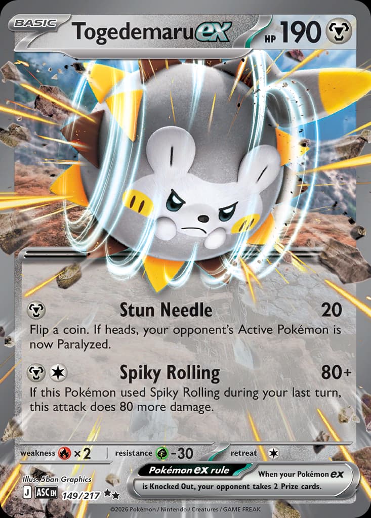 Togedemaru ex, Ascended Heroes 149