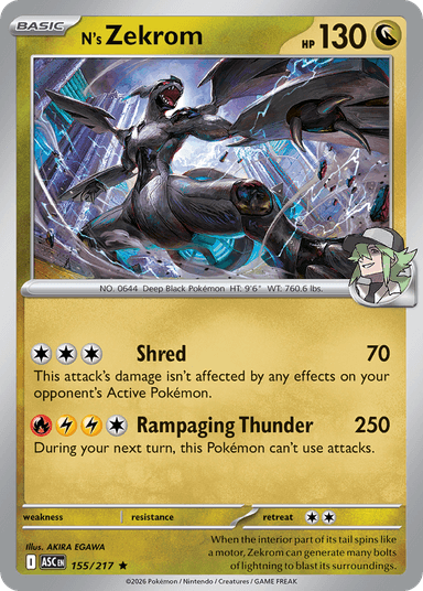 N's Zekrom, Ascended Heroes 155